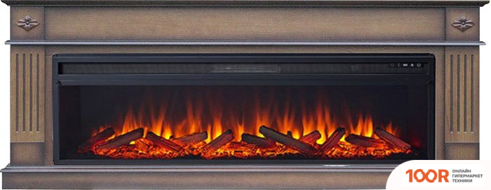 Smolcom BRIGHTON V60 С ROYAL FLAME VISION 60 LOG LED (ДУБ АНТИК) (407985)