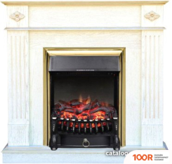 Smolcom BRIGHTON STD-ASP С REALFLAME FOBOS-S LUX BR (БЕЛЫЙ, ЗОЛОТО) (407960)