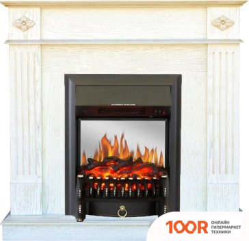 Smolcom BRIGHTON STD-ASP С REALFLAME FOBOS-S LUX BL LT (БЕЛЫЙ, ЗОЛОТО) (407954)