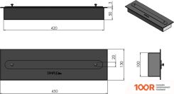 SimpleFire FIREBOX 600 (СО СТЕКЛОМ) (407786)