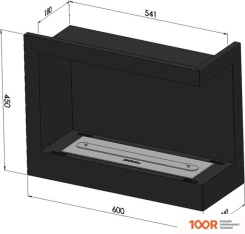SimpleFire CORNER 600 R (СО СТЕКЛОМ) (407778)