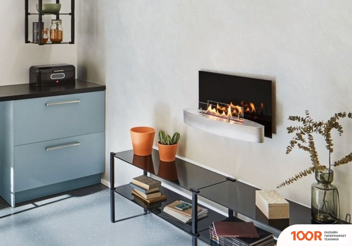 Ebios Fire ELIPSE WALL MINI (НЕРЖАВЕЮЩАЯ СТАЛЬ ШЛИФОВАННАЯ) (407513)