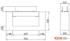Ebios Fire ARCHITECTURE SL (ЧЕРНЫЙ/БЕТОН) (407499)