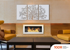 BiokominkiGMT 900X400 (БЕЛЫЙ, СО СТЕКЛОМ) (407395)