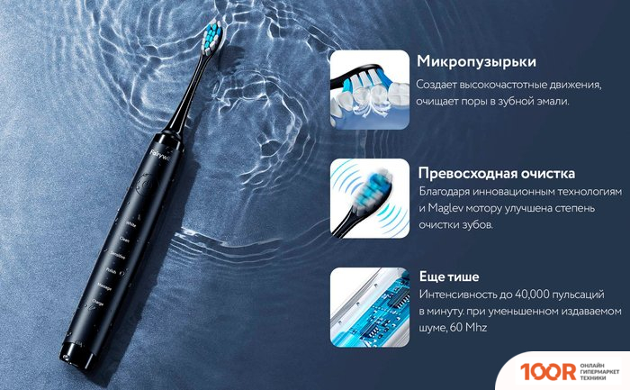 Fairywill P10 (ЧЕРНЫЙ, 5 НАСАДОК) (406652)