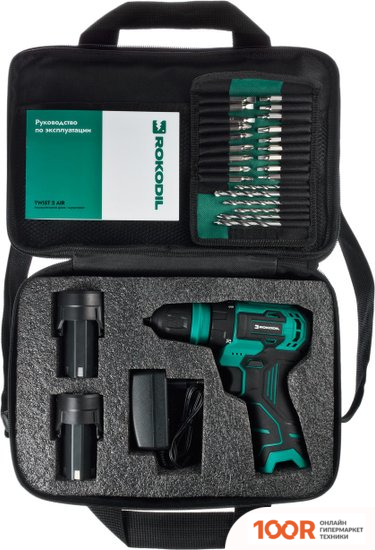 Rokodil TWIST 2 AIR 1047298 (С 2-МЯ АКБ, СУМКА, НАБОР ОСНАСТКИ) (406282)