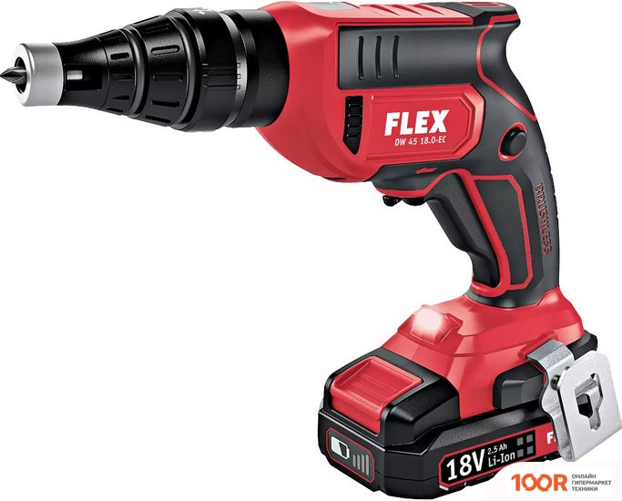 FLEX DW 45 18.0-EC 447757 (БЕЗ АКБ, КЕЙС) (406212)