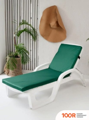 Шезлонг Эльфпласт 180Х55Х6 СМ (ЗЕЛЕНЫЙ) (406121)