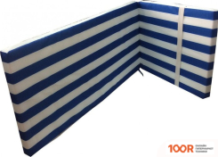 Шезлонг Эльфпласт 180Х55Х6 СМ (БЕЛЫЙ/СИНИЙ) (406119)