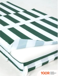 Шезлонг Эльфпласт 180Х55Х6 СМ (БЕЛЫЙ/ЗЕЛЕНЫЙ) (406117)