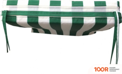 Шезлонг Эльфпласт 180Х55Х6 СМ (БЕЛЫЙ/ЗЕЛЕНЫЙ) (406117)