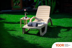 Шезлонг Элластик-Пласт ПРОВАНС 190X70X32 (АНТРАЦИТ) (406112)