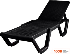 Шезлонг Элластик-Пласт АТЛАНТ ПЛЕТЕНЫЙ 186X63X32 (ШОКОЛАДНЫЙ) (406111)