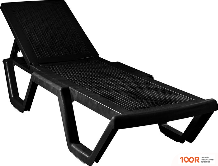 Шезлонг Элластик-Пласт АТЛАНТ ПЛЕТЕНЫЙ 186X63X32 (ШОКОЛАДНЫЙ) (406111)