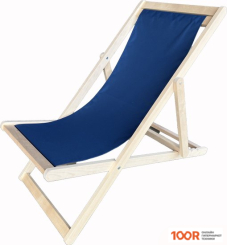 Шезлонг Элегия МАССИВ БЕРЕЗЫ, ТКАНЬ ВОДООТТАЛКИВАЮЩАЯ (СИНИЙ) (406101)