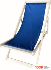 Шезлонг Элегия МАССИВ БЕРЕЗЫ, ТКАНЬ ВОДООТТАЛКИВАЮЩАЯ (СИНИЙ) (406101)