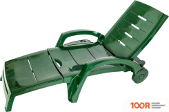 Шезлонг Стандарт пластик 150-0008-24 (ТЕМНО-ЗЕЛЕНЫЙ) (406094)