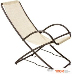 Шезлонг Vermobil SDRAIO PARK (БЕЖЕВЫЙ/ТЕМНО-СЕРЫЙ) (406065)