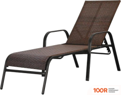 Шезлонг Mebius NEAPOL 2 NE002 (СТАЛЬ, ЭКОРОТАНГ) (406039)