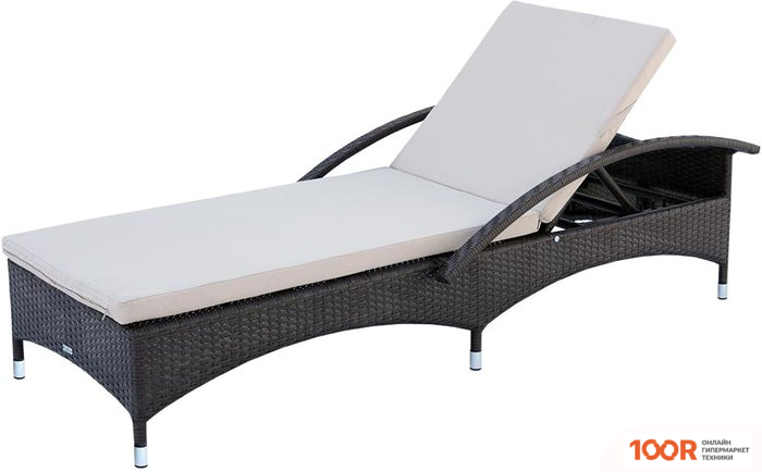 Шезлонг Mebius MALTA 2 M002 (АЛЮМИНИЙ) (406037)