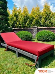 Шезлонг Loon ГАРДИ 190X60 (КРАСНЫЙ) (406016)