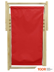 Шезлонг ComfortProm СКЛАДНОЙ, ШЛИФОВАННЫЙ, С РЕГУЛИРУЕМОЙ СПИНКОЙ (КРАСНЫЙ) (405967)