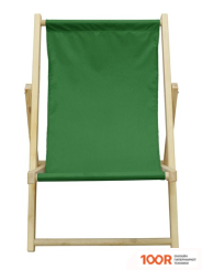 Шезлонг ComfortProm СКЛАДНОЙ, ШЛИФОВАННЫЙ, С РЕГУЛИРУЕМОЙ СПИНКОЙ (ЗЕЛЕНЫЙ) (405966)