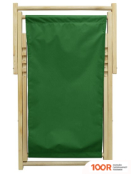 Шезлонг ComfortProm СКЛАДНОЙ, ШЛИФОВАННЫЙ, С РЕГУЛИРУЕМОЙ СПИНКОЙ (ЗЕЛЕНЫЙ) (405966)