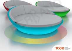 Шезлонг Berkano СВЕТЯЩЕЕСЯ RIVIERA (БЕЛЫЙ RGB E27 УМНЫЙ ДОМ/СЕРЫЙ) (405961)