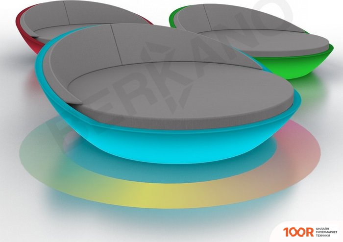 Шезлонг Berkano СВЕТЯЩЕЕСЯ RIVIERA (БЕЛЫЙ RGB E27 УМНЫЙ ДОМ/ГРАФИТОВЫЙ) (405958)