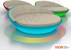 Шезлонг Berkano СВЕТЯЩЕЕСЯ RIVIERA (БЕЛЫЙ RGB E27 УМНЫЙ ДОМ/БЕЖЕВЫЙ) (405957)