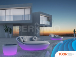 Шезлонг Berkano СВЕТЯЩЕЕСЯ RIVIERA (БЕЛЫЙ LED RGB, E27/КОФЕЙНЫЙ) (405950)