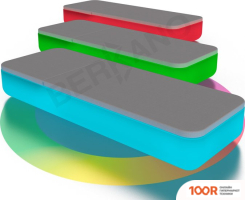 Шезлонг Berkano СВЕТЯЩЕЕСЯ GRACE (БЕЛЫЙ LED ЛЕНТА RGB/СЕРЫЙ) (405945)
