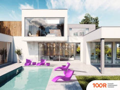 Шезлонг Berkano SURF (КРАСНЫЙ) (405917)