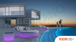 Шезлонг Berkano RIVIERA (ФИОЛЕТОВЫЙ/СЕРЫЙ) (405904)