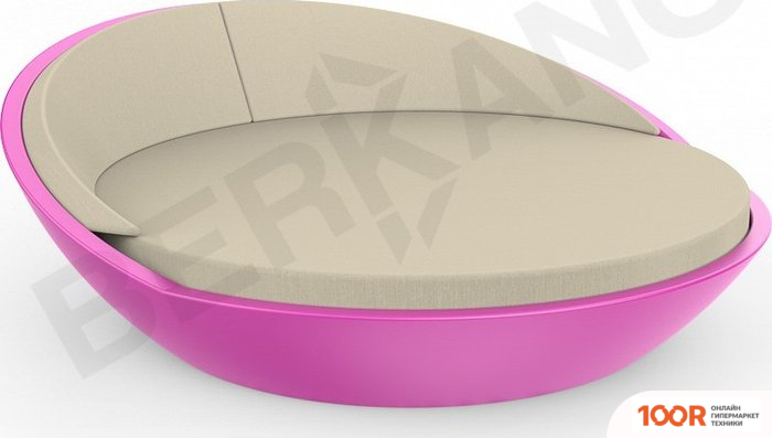 Шезлонг Berkano RIVIERA (ФИОЛЕТОВЫЙ/БЕЖЕВЫЙ) (405901)