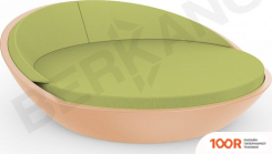 Шезлонг Berkano RIVIERA (ТЕРРАКОТОВЫЙ/ЗЕЛЕНЫЙ) (405898)