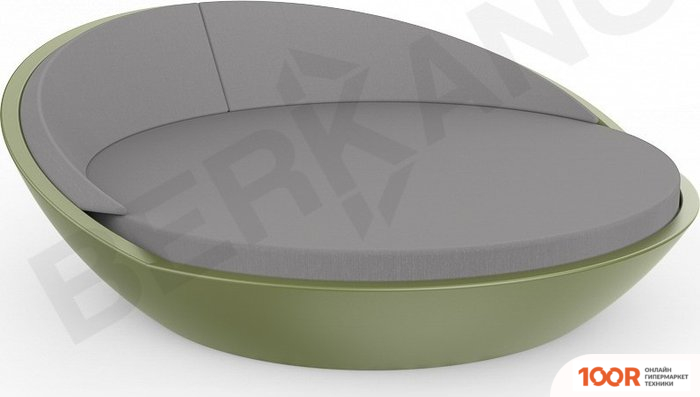 Шезлонг Berkano RIVIERA (ТЕМНО-ЗЕЛЕНЫЙ/ГРАФИТОВЫЙ) (405892)