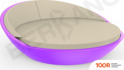 Шезлонг Berkano RIVIERA (СИРЕНЕВЫЙ/БЕЖЕВЫЙ) (405886)