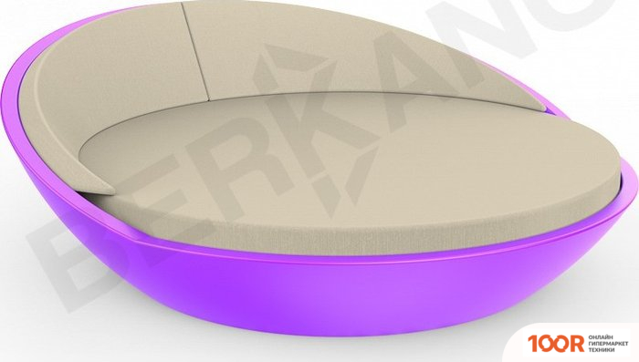 Шезлонг Berkano RIVIERA (СИРЕНЕВЫЙ/БЕЖЕВЫЙ) (405886)