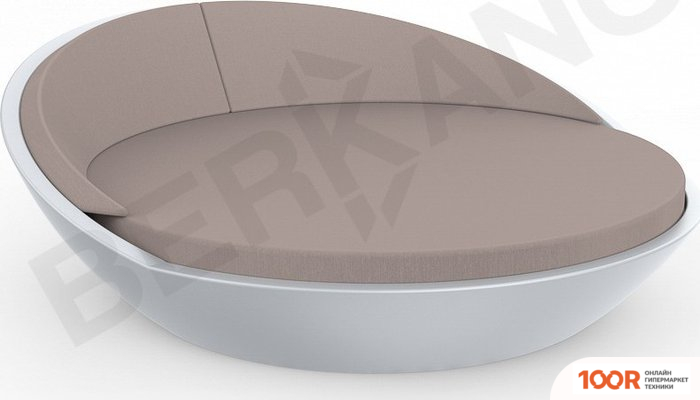 Шезлонг Berkano RIVIERA (СЕРЫЙ/КОФЕЙНЫЙ) (405879)