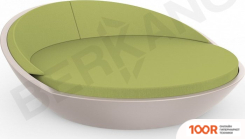 Шезлонг Berkano RIVIERA (СЕРЫЙ/ЗЕЛЕНЫЙ) (405878)