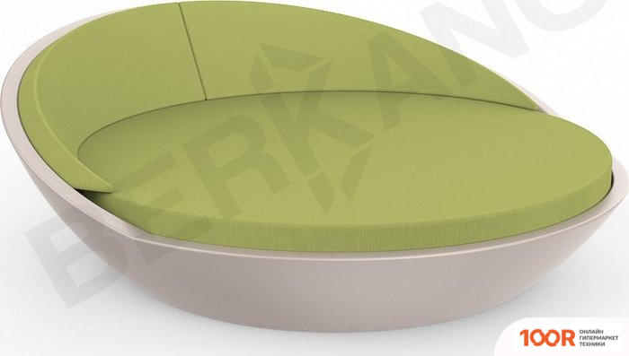 Шезлонг Berkano RIVIERA (СЕРЫЙ/ЗЕЛЕНЫЙ) (405878)