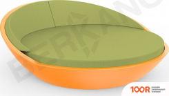 Шезлонг Berkano RIVIERA (ОРАНЖЕВЫЙ/ЗЕЛЕНЫЙ) (405873)