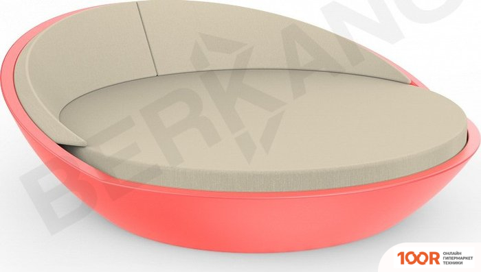 Шезлонг Berkano RIVIERA (КРАСНЫЙ/БЕЖЕВЫЙ) (405866)