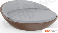 Шезлонг Berkano RIVIERA (КОРИЧНЕВЫЙ/СЕРЫЙ) (405860)