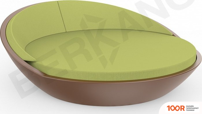 Шезлонг Berkano RIVIERA (КОРИЧНЕВЫЙ/ЗЕЛЕНЫЙ) (405858)