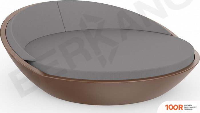 Шезлонг Berkano RIVIERA (КОРИЧНЕВЫЙ/ГРАФИТОВЫЙ) (405857)