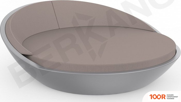 Шезлонг Berkano RIVIERA (ГРАФИТОВЫЙ/КОФЕЙНЫЙ) (405850)