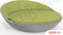 Шезлонг Berkano RIVIERA (ГРАФИТОВЫЙ/ЗЕЛЕНЫЙ) (405849)